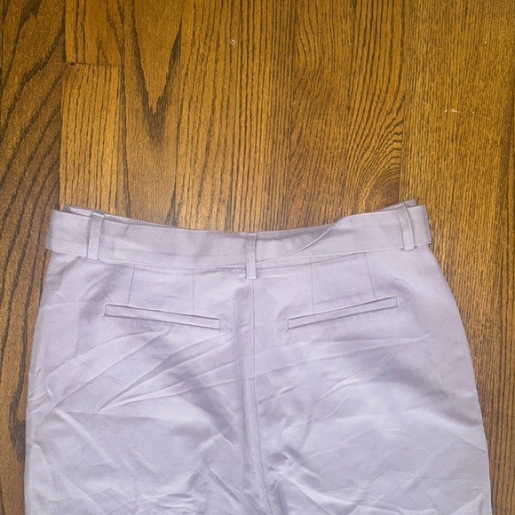 Nanette Lepore Lilac Light Purple Trousers Classic Design with Belt size 6 - Picture 5 of 6